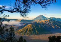 Bromo Ijen Tour from Surabaya a Beautiful sunrise view of Mount Bromo, and Mount Ijen Bluefire in East Java, Indonesia